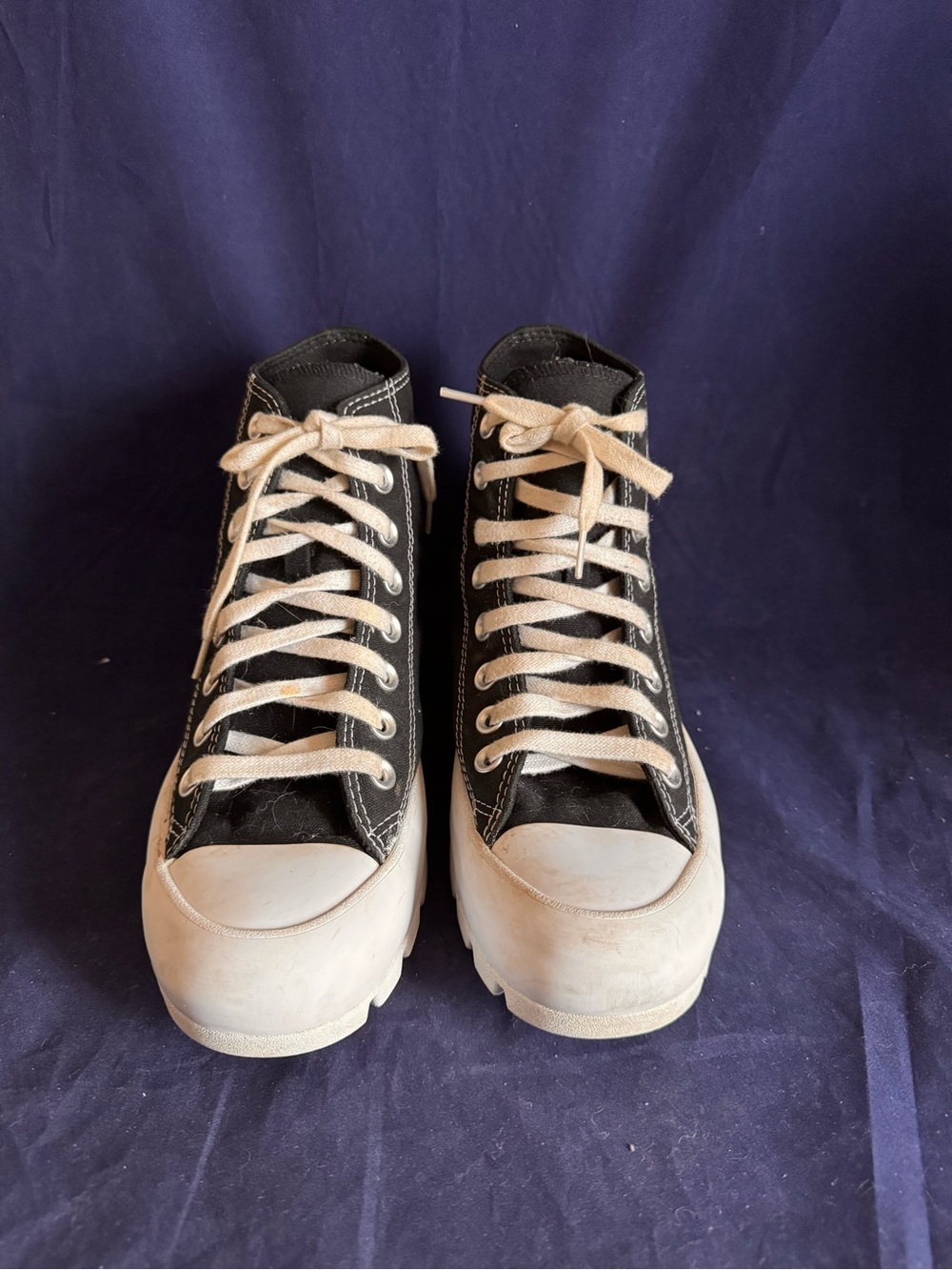 CONVERSE Chuck Taylor All Star Canvas Shoes Lugged High Top Women's Size 8.5